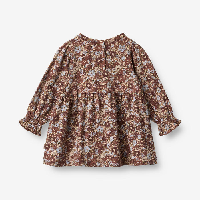 Wheat Main Jersey Dress Eliane | Baby Dress 9407 flowers in plenty