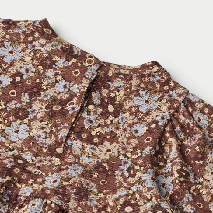 Wheat Main Jersey Dress Eliane | Baby Dress 9407 flowers in plenty