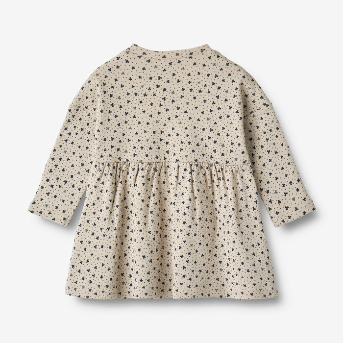 Wheat Main Jersey Dress Emmy | Baby Dress 3241 soft beige clover