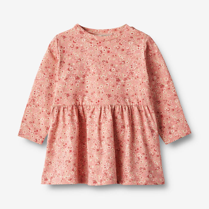 Wheat Main Jersey Dress L/S Sessa Dress 2285 rosette flowers
