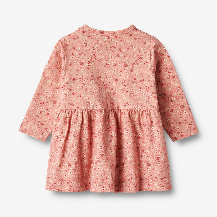 Wheat Main Jersey Dress L/S Sessa Dress 2285 rosette flowers