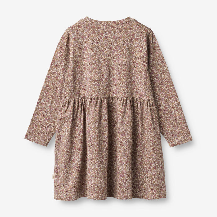 Wheat Main Jersey Dress Sessa Dress 0098 grey rose flowers