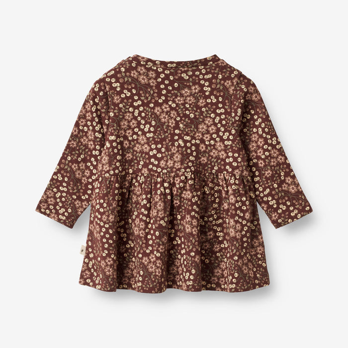 Wheat Main Jersey Dress Sessa | Baby Dress 2117 aubergine berries
