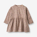 Wheat Main Jersey Dress Sessa | Baby Dress 0098 grey rose flowers