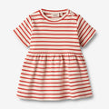 Wheat Main Jersey Dress S/S Anna Dress 2078 red stripe