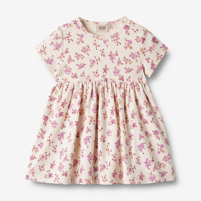 Wheat Main Jersey Dress S/S Nova Dress 1478 shell flowers