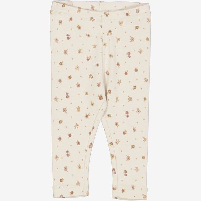 Wheat Main  Jersey Leggings | Baby Legging 3358 chalk flowers