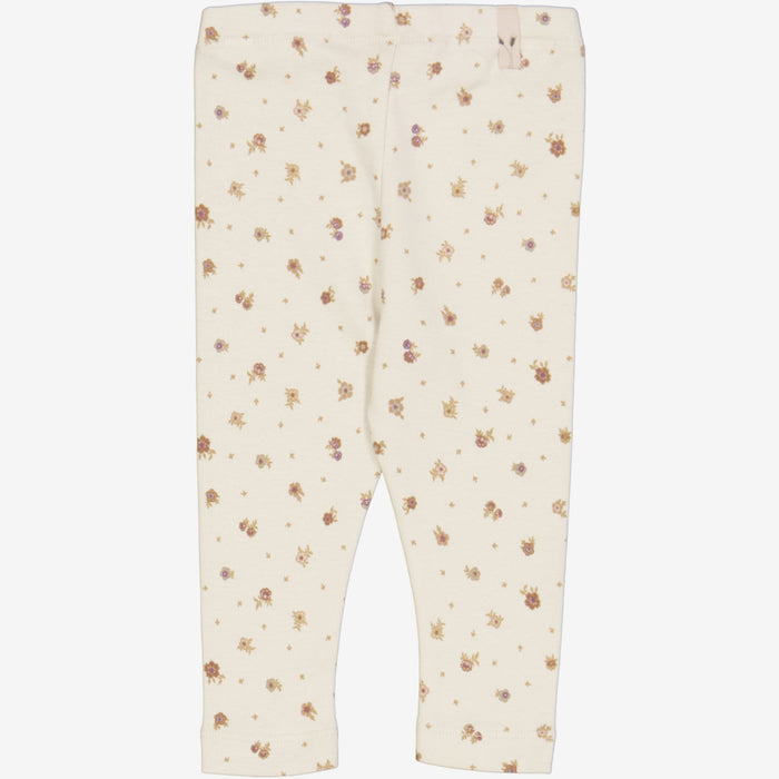 Wheat Main  Jersey Leggings | Baby Legging 3358 chalk flowers