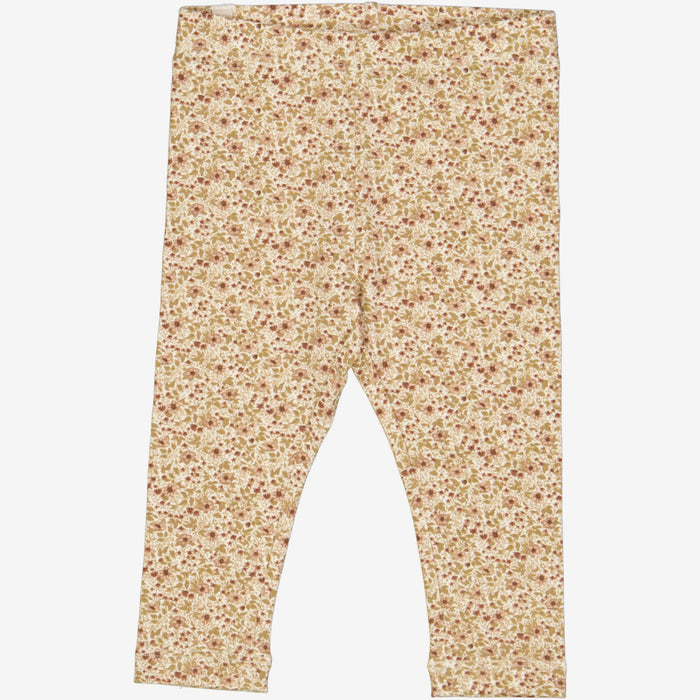 Wheat Main  Jersey Leggings | Baby Legging 3130 eggshell flowers