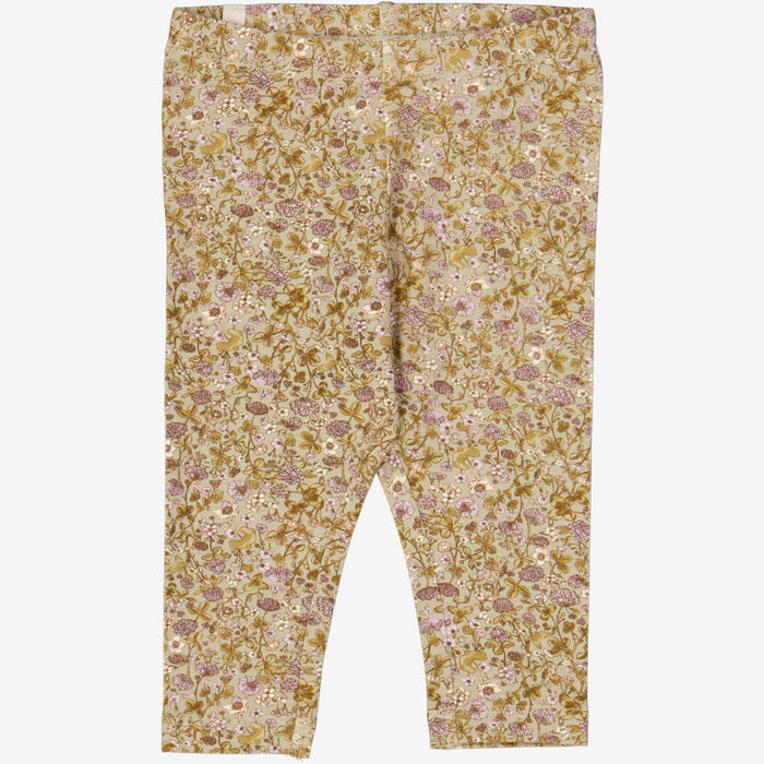 Wheat Main  Jersey Leggings | Baby Legging 5057 fossil flowers