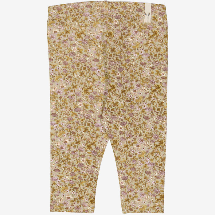 Wheat Main  Jersey Leggings | Baby Legging 5057 fossil flowers
