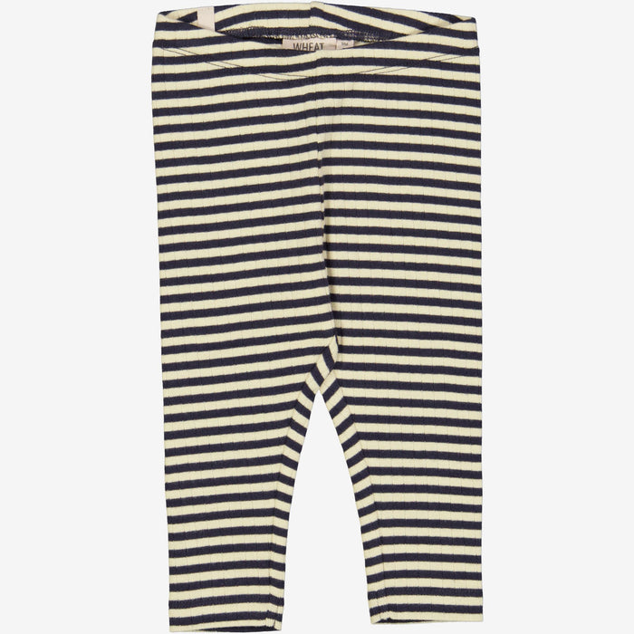 Wheat Main  Jersey Leggings | Baby Legging 1387 midnight stripe
