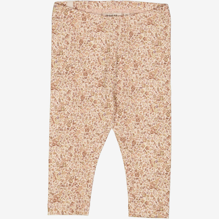 Wheat Main  Jersey Leggings | Baby Legging 2475 rose flowers