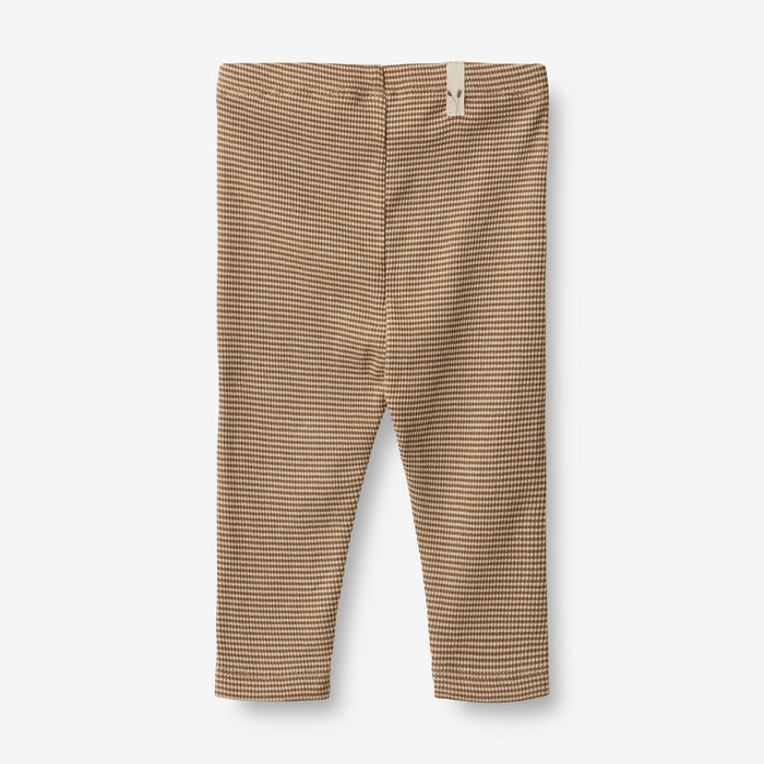 Wheat Main Jersey Leggings Jules | Baby Legging 3238 beige rib stripe