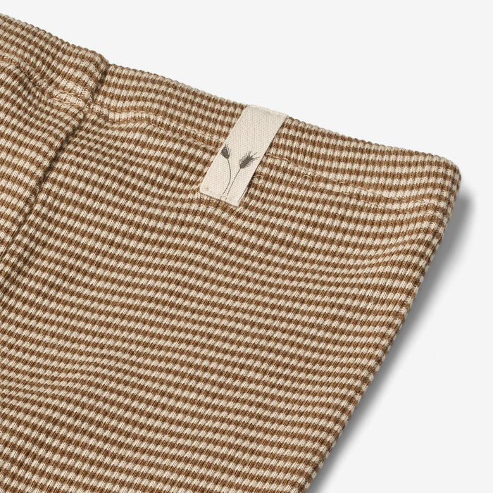 Wheat Main Jersey Leggings Jules | Baby Legging 3238 beige rib stripe