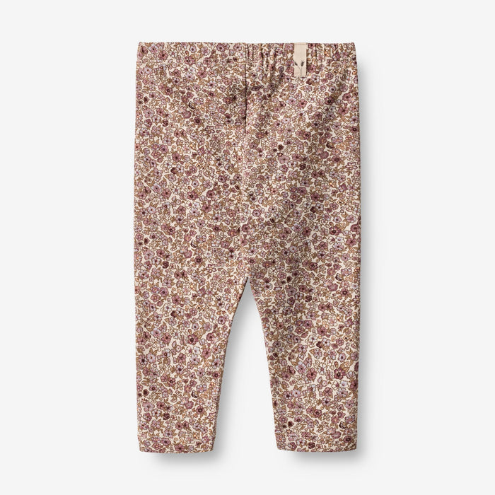 Wheat Main Jersey Leggings Jules | Baby Legging 0098 grey rose flowers