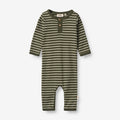 Wheat Main Jumpsuit Finn | Baby Jumpsuit 4076 dark green stripe