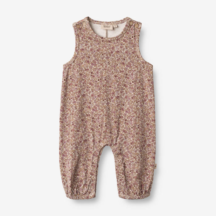Wheat Main Jumpsuit Joey | Baby Jumpsuit 0098 grey rose flowers