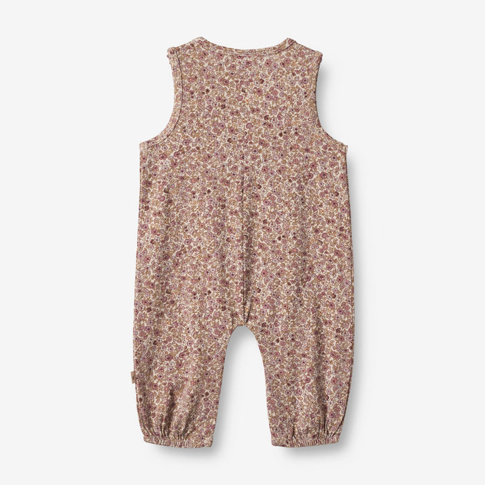 Wheat Main Jumpsuit Joey | Baby Jumpsuit 0098 grey rose flowers