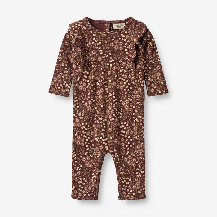 Wheat Main Jumpsuit Kira | Baby Jumpsuit 2117 aubergine berries