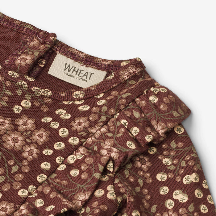 Wheat Main Jumpsuit Kira | Baby Jumpsuit 2117 aubergine berries