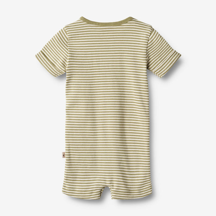 Wheat Main Jumpsuit S/S Alfred Jumpsuit 4126 sage green stripe