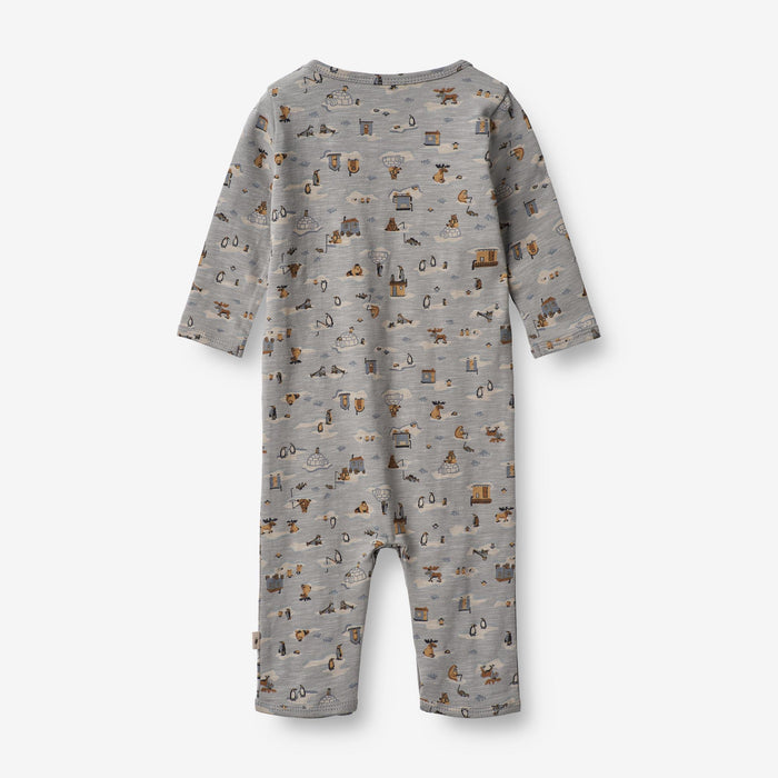 Wheat Main Jumpsuit Theis | Baby Jumpsuit 1521 winter sky fishing