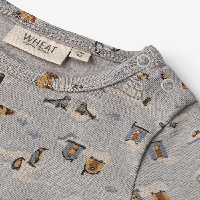 Wheat Main Jumpsuit Theis | Baby Jumpsuit 1521 winter sky fishing