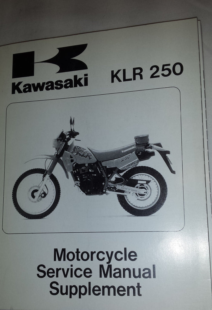 KLR250 Service Manual Supplement