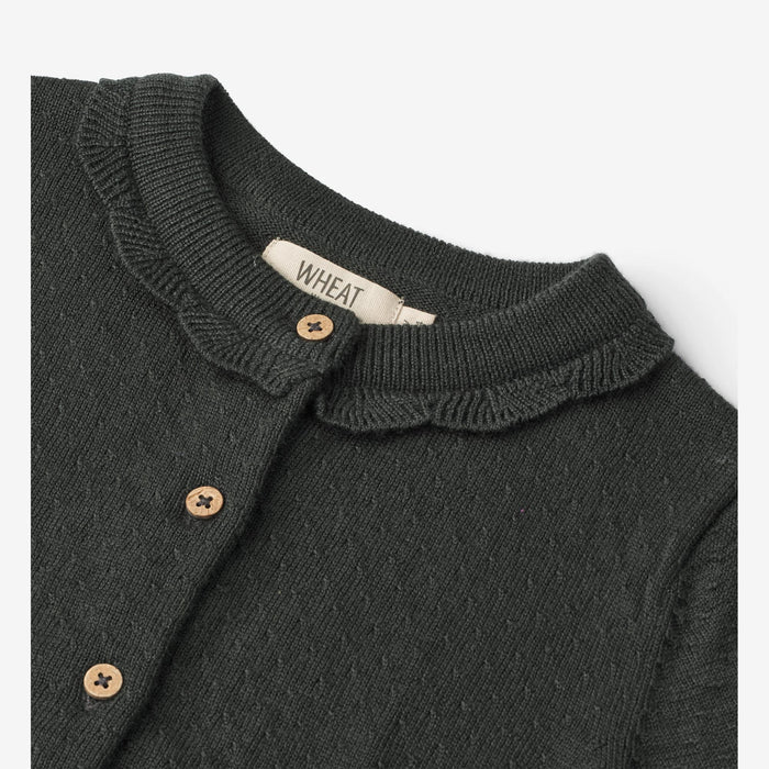 Wheat Main Knit Cardigan Amy Knitted Tops 0025 black coal