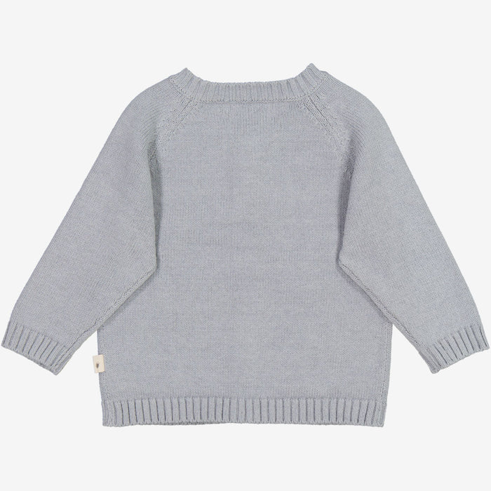 Wheat Main  Knit Cardigan Classic | Baby Knitted Tops 1528 cloudy sky