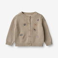 Wheat Main Knit Cardigan Ella | Baby Knitted Tops 3231 soft beige
