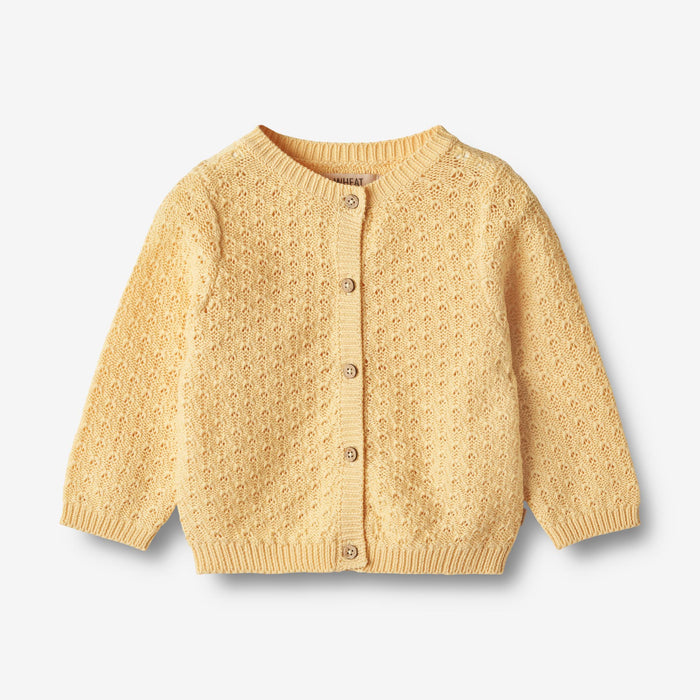 Wheat Main Knit Cardigan Magnella | Baby Knitted Tops 5001 pale apricot