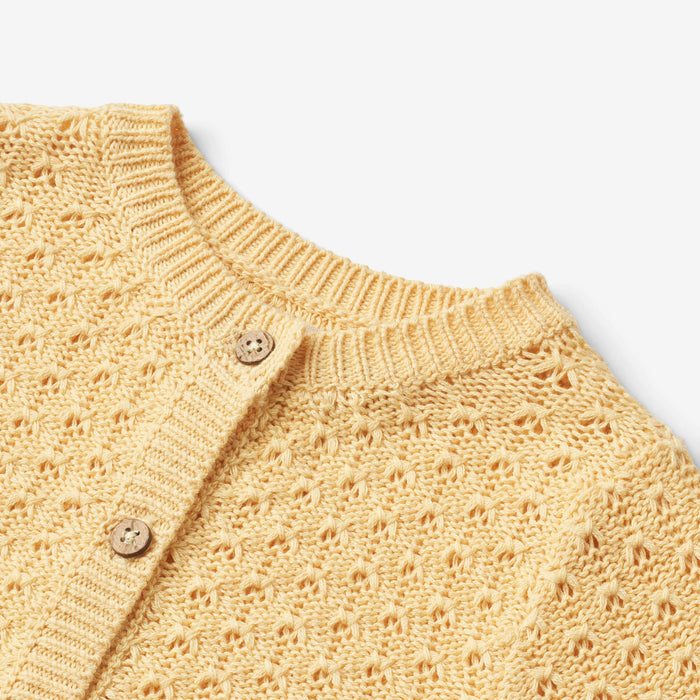 Wheat Main Knit Cardigan Magnella | Baby Knitted Tops 5001 pale apricot