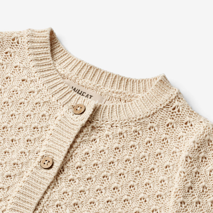Wheat Main Knit Cardigan Magnella | Baby Knitted Tops 3336 sandshell