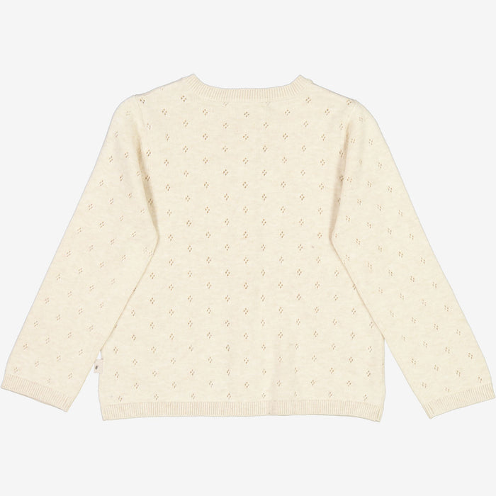 Wheat Main Knit Cardigan Maia Knitted Tops 1101 cloud melange