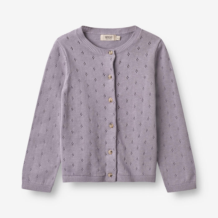 Wheat Main Knit Cardigan Maia Knitted Tops 1346 lavender