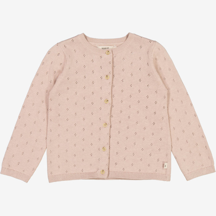 Wheat Main Knit Cardigan Maia Knitted Tops 1356 pale lilac