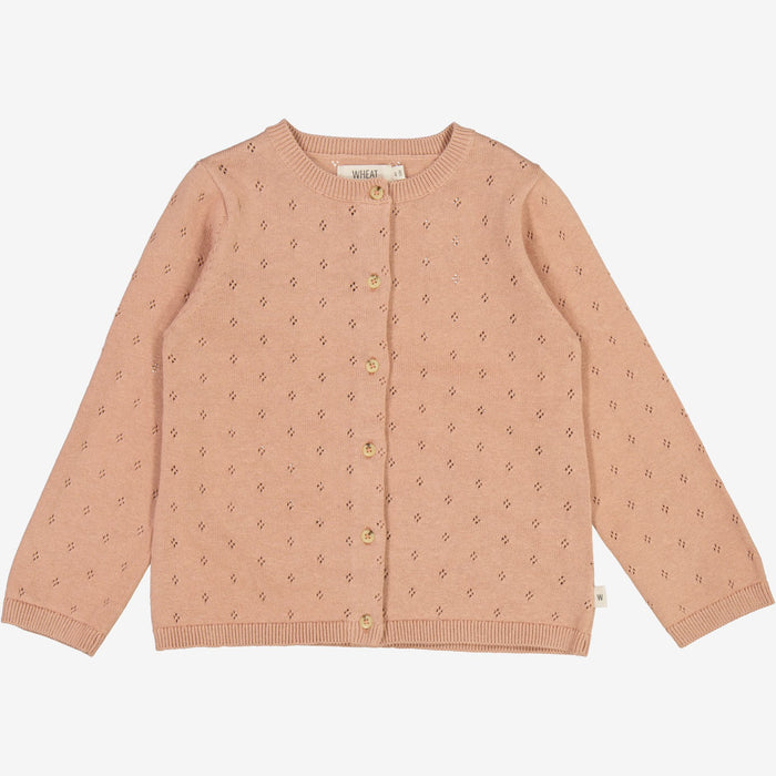 Wheat Main Knit Cardigan Maia Knitted Tops 2031 rose dawn