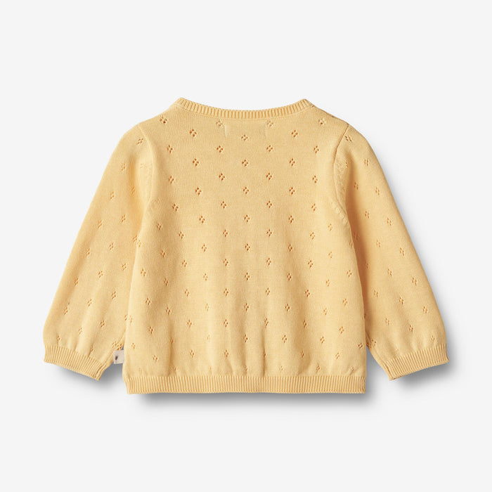 Wheat Main Knit Cardigan Maia | Baby Knitted Tops 5001 pale apricot