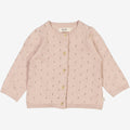 Wheat Main Knit Cardigan Maia | Baby Knitted Tops 1356 pale lilac
