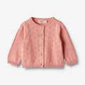Wheat Main Knit Cardigan Maia | Baby Knitted Tops 2509 rosette