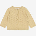 Wheat Main Knit Cardigan Maia | Baby Knitted Tops 9306 seeds melange