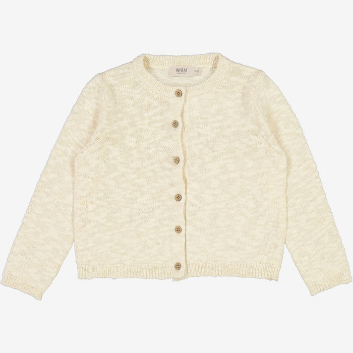 Wheat Main  Knit Cardigan Mille Knitted Tops 3129 eggshell