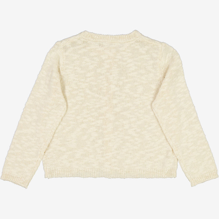Wheat Main  Knit Cardigan Mille Knitted Tops 3129 eggshell