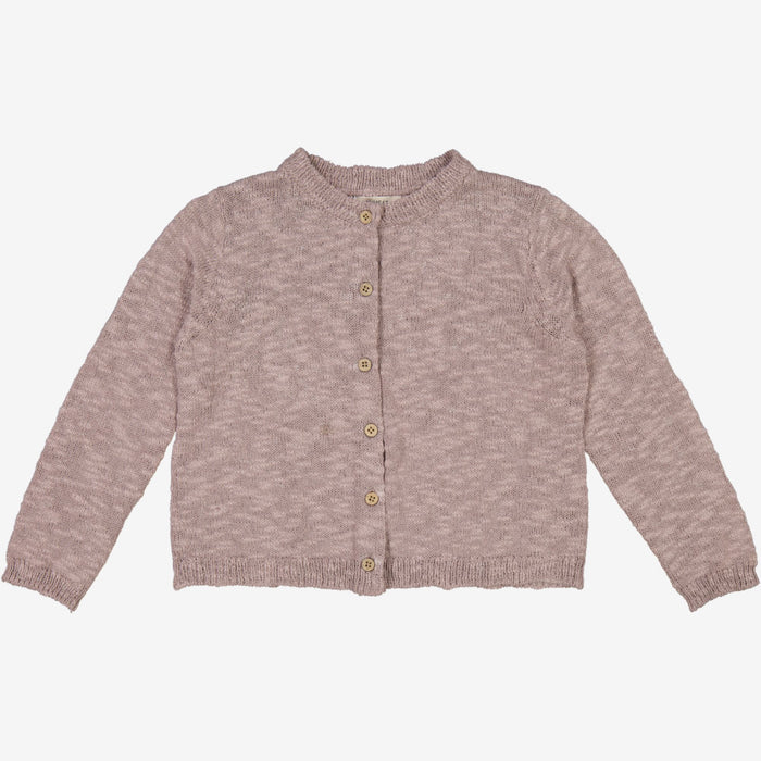 Wheat Main  Knit Cardigan Mille Knitted Tops 1494 purple dove