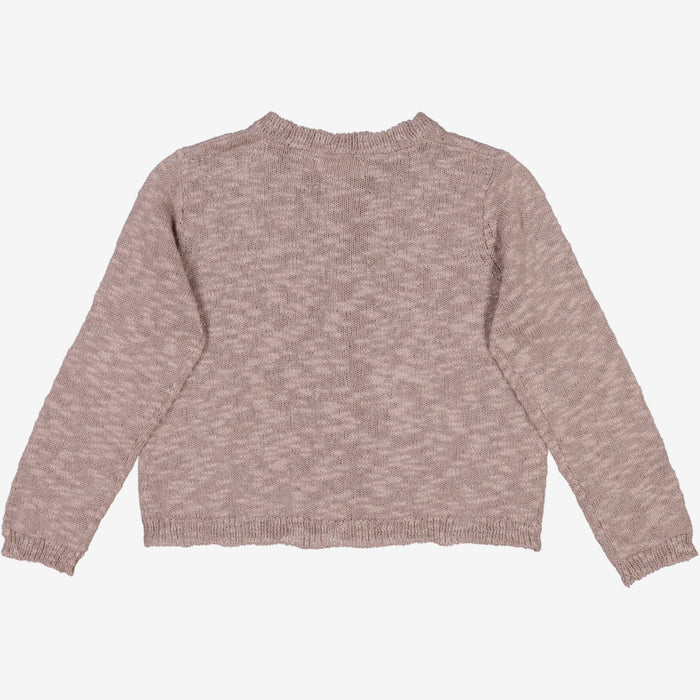 Wheat Main  Knit Cardigan Mille Knitted Tops 1494 purple dove