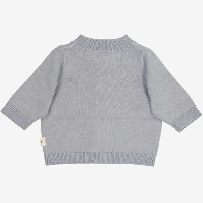 Wheat Main  Knit Cardigan Sofus | Baby Knitted Tops 1528 cloudy sky