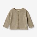 Wheat Main Knit Cardigan Sølve | Baby Knitted Tops 3239 beige stone