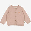 Wheat Main  Knit Cardigan Suzy Embroidery | Baby Knitted Tops 1356 pale lilac